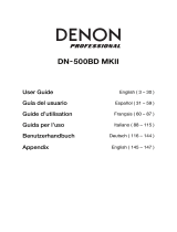 Denon Pro­fes­sional DN-500BD MKII User manual