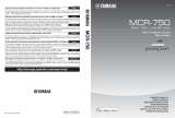 Yamaha PianoCraft MCR-750 Owner's manual