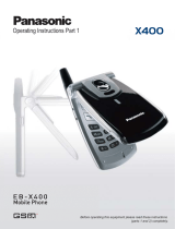 Panasonic X400 User manual
