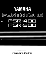 Yamaha PSR-500 Owner's manual