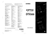 Yamaha DTX500 Owner's manual