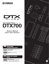 Yamaha DTX700 Owner's manual