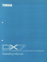 Yamaha DX7 Owner's manual