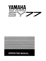 Yamaha SY77 Owner's manual