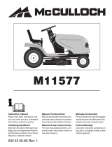 McCulloch M11577 User manual
