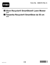 Toro 55cm Recycler SmartStow Lawn Mower User manual