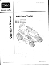 Toro LX466 Lawn Tractor User manual