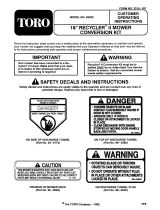 Toro Recycler II Kit User manual