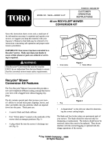 Toro Recycler Kit, 48cm Side Discharge Mower User manual