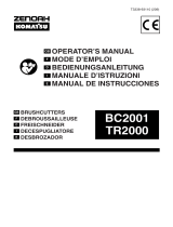 Zenoah Brush Cutter BC2001 User manual