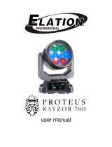 Elation PROTEUS RAYZOR 760 WMG User manual