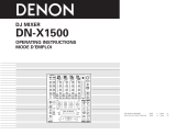 Denon Musical Instrument DN-X1500 User manual