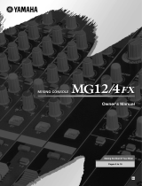 Yamaha MG12XU User manual
