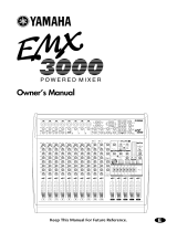 Yamaha EMX3000 Owner's manual