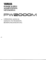 Yamaha PW2000M Owner's manual