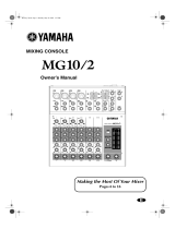 Yamaha MG10/2 User manual