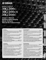 Yamaha MG166CX Owner's manual