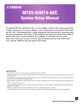 Yamaha MTX5-D/MY4-AEC Owner's manual