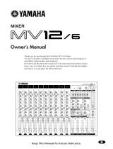 Yamaha MV6 User manual