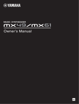 Yamaha MX61 Owner's manual