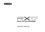 Yamaha RX17 Owner's manual