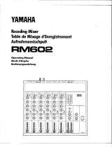 Yamaha RM602 User manual