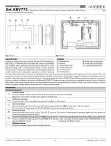 Videx Kristallo KRV772 Owner's manual