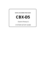 Yamaha CBX-D5 Owner's manual