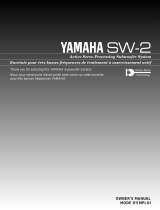 Yamaha SW-2 User manual