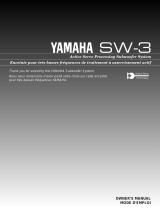 Yamaha SW-3 User manual