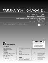 Yamaha YST-SW200 Owner's manual