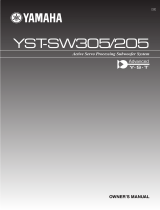 Yamaha YST-SW205 User manual