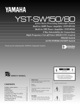 Yamaha YST-SW80 User manual