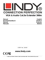 Lindy 300m Cat.5e VGA & Audio Extender User manual