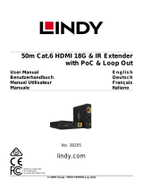 Lindy 50m Cat.6 HDMI 18G & IR Extender User manual