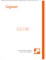 Gigaset TOTAL CLEAR Cover GS190 Owner's manual