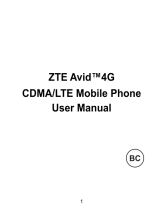 ZTE Avid Owner's manual