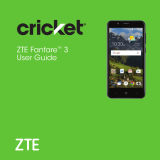 ZTE Fanfare 3 Cricket Wireless User guide