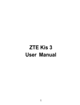 ZTE Kis 3 User manual
