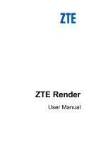 ZTE Render User manual