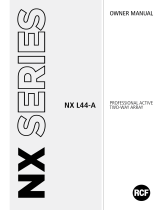 RCF NX L-44A Owner's manual