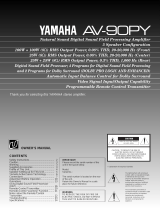 Yamaha AV-90PY User manual