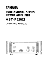 Yamaha AST-P2602 Owner's manual
