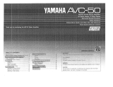 Yamaha AVC-50 Owner's manual