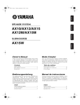 Yamaha AX-10 User manual