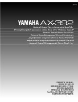 Yamaha AX-392 User manual