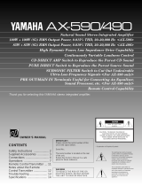 Yamaha AX-590 User manual