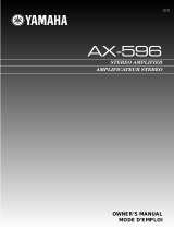 Yamaha AX-596 User manual
