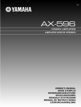 Yamaha AX-596 Owner's manual