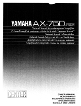 Yamaha AX-750RS Owner's manual